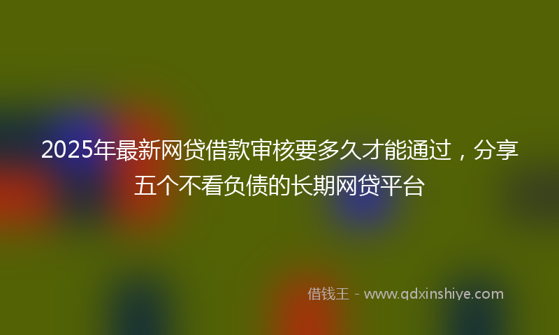 2025年最新网贷借款审核要多久才能通过，分享五个不看负债的长期网贷平台