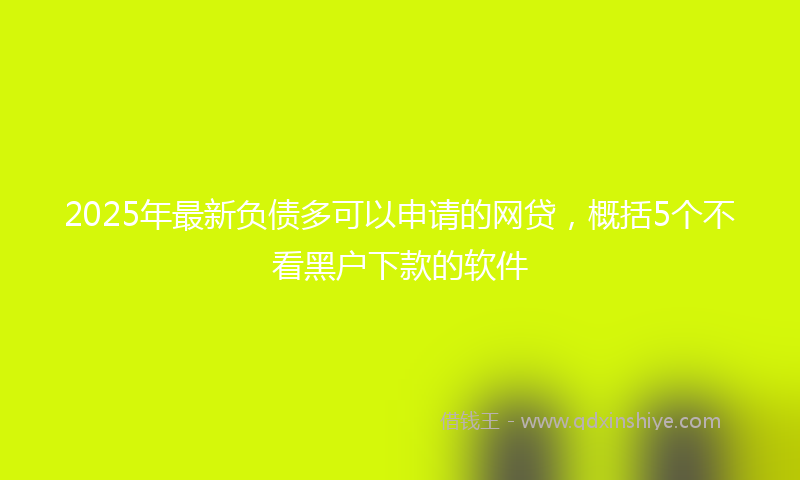 2025年最新负债多可以申请的网贷，概括5个不看黑户下款的软件