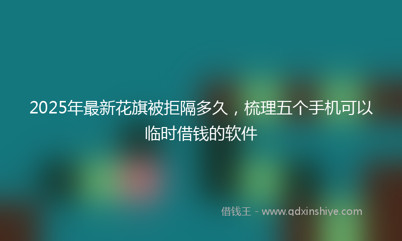 2025年最新花旗被拒隔多久，梳理五个手机可以临时借钱的软件
