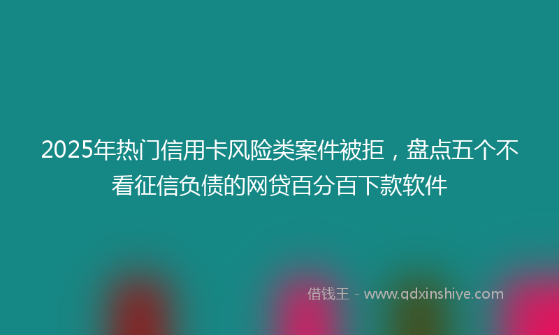 2025年热门信用卡风险类案件被拒，盘点五个不看征信负债的网贷百分百下款软件
