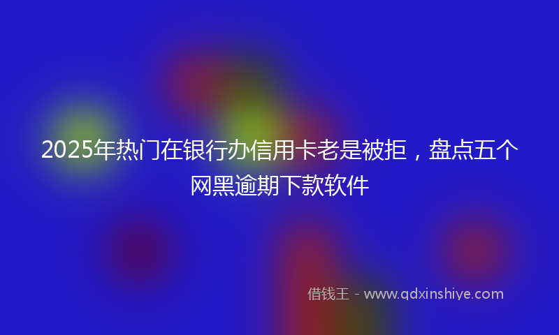 2025年热门在银行办信用卡老是被拒，盘点五个网黑逾期下款软件