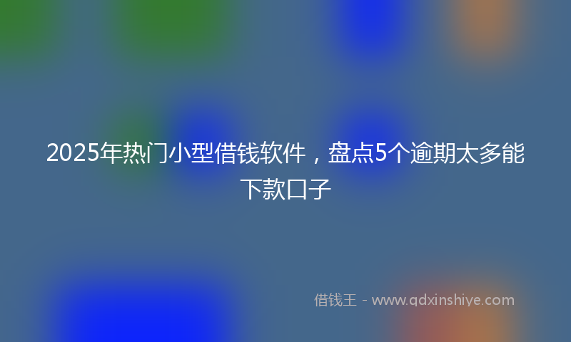 2025年热门小型借钱软件，盘点5个逾期太多能下款口子