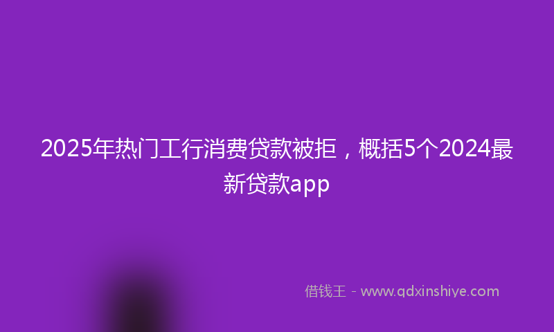 2025年热门工行消费贷款被拒，概括5个2024最新贷款app