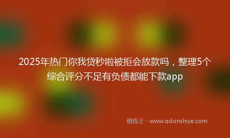 2025年热门你我贷秒啦被拒会放款吗，整理5个综合评分不足有负债都能下款app