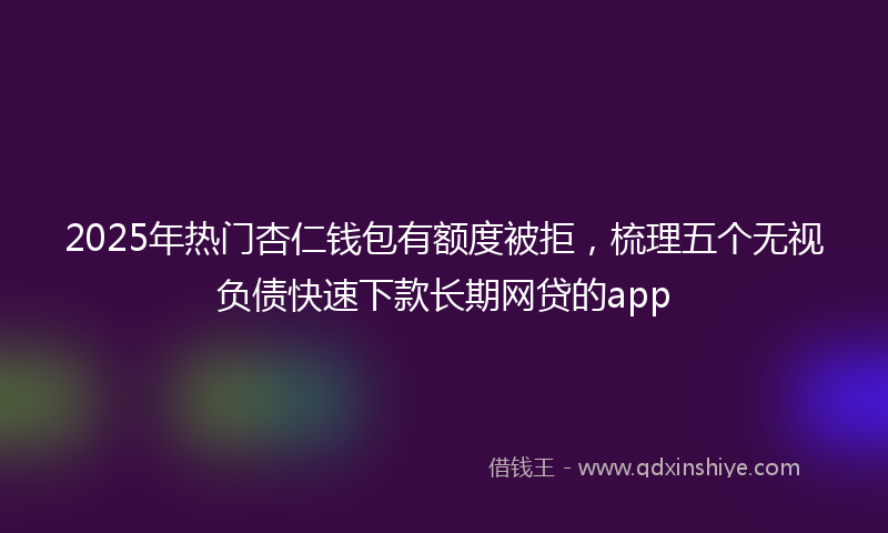 2025年热门杏仁钱包有额度被拒，梳理五个无视负债快速下款长期网贷的app