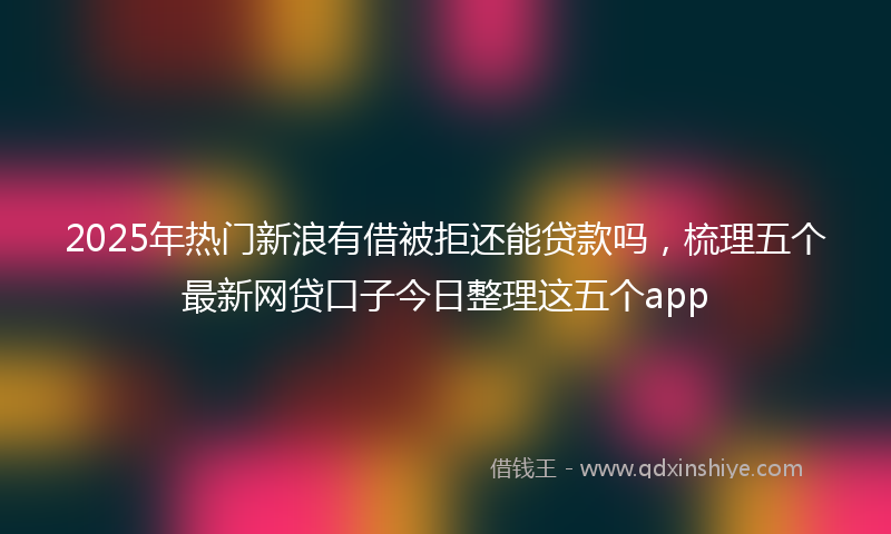 2025年热门新浪有借被拒还能贷款吗，梳理五个最新网贷口子今日整理这五个app