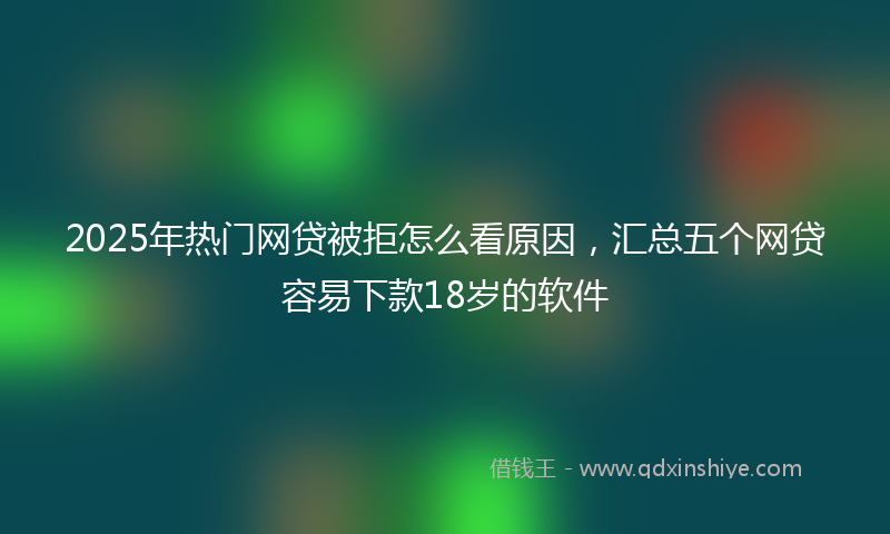 2025年热门网贷被拒怎么看原因，汇总五个网贷容易下款18岁的软件