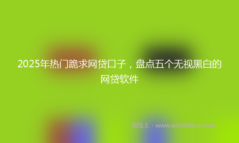 2025年热门跪求网贷口子，盘点五个无视黑白的网贷软件