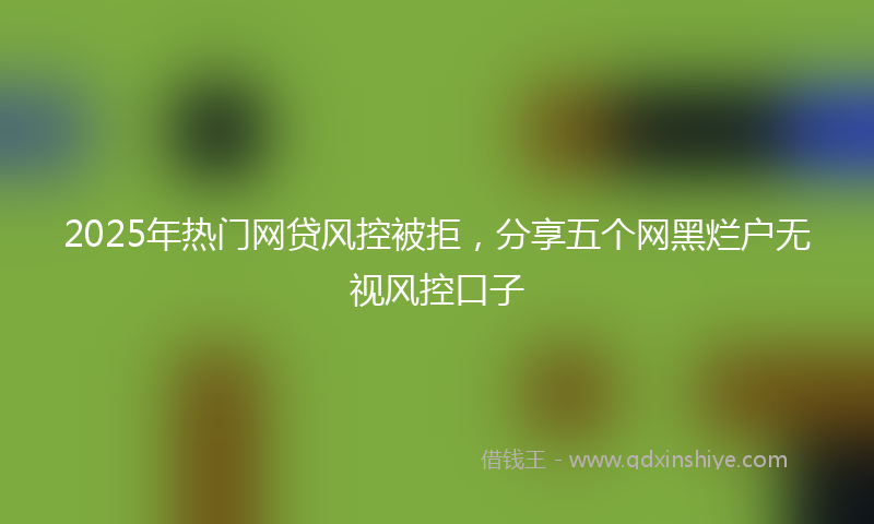 2025年热门网贷风控被拒，分享五个网黑烂户无视风控口子