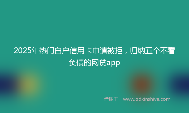 2025年热门白户信用卡申请被拒，归纳五个不看负债的网贷app