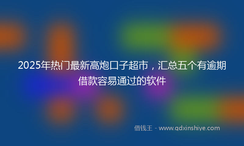 2025年热门最新高炮口子超市，汇总五个有逾期借款容易通过的软件
