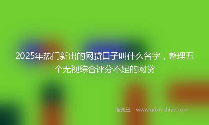 2025年热门新出的网贷口子叫什么名字，整理五个无视综合评分不足的网贷
