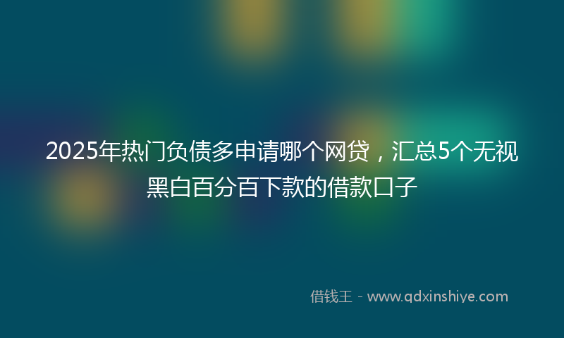 2025年热门负债多申请哪个网贷，汇总5个无视黑白百分百下款的借款口子