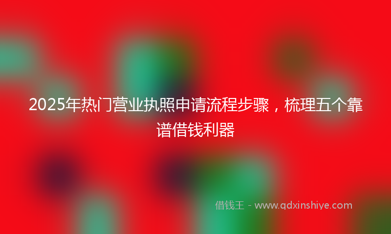 2025年热门营业执照申请流程步骤，梳理五个靠谱借钱利器
