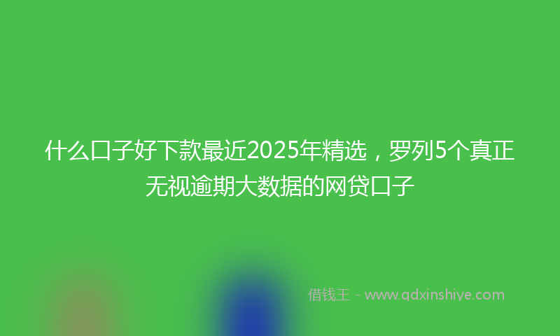 什么口子好下款最近2025年精选，罗列5个真正无视逾期大数据的网贷口子