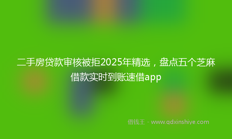 二手房贷款审核被拒2025年精选，盘点五个芝麻借款实时到账速借app