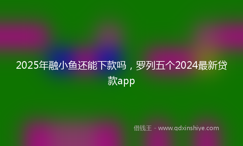 2025年融小鱼还能下款吗，罗列五个2024最新贷款app
