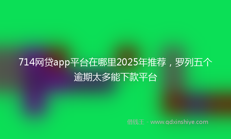714网贷app平台在哪里2025年推荐，罗列五个逾期太多能下款平台