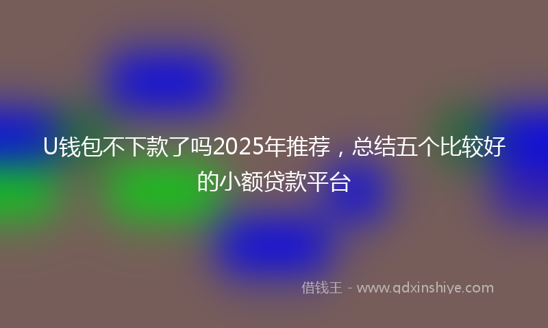 U钱包不下款了吗2025年推荐，总结五个比较好的小额贷款平台