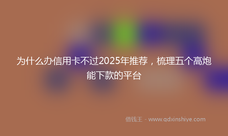 为什么办信用卡不过2025年推荐，梳理五个高炮能下款的平台