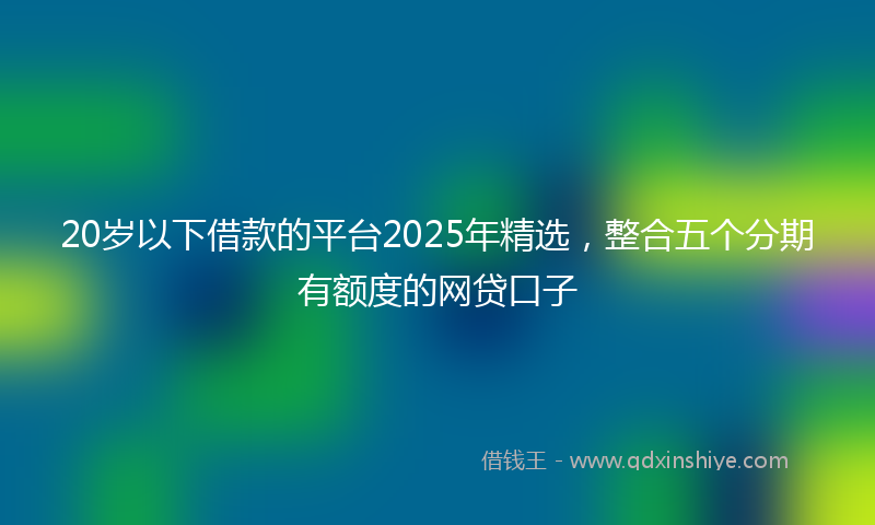 20岁以下借款的平台2025年精选，整合五个分期有额度的网贷口子