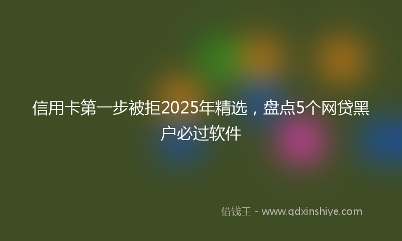 信用卡第一步被拒2025年精选，盘点5个网贷黑户必过软件