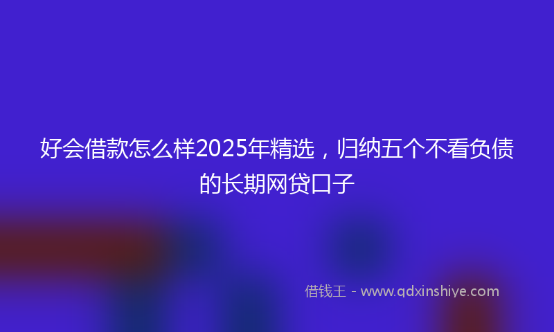 好会借款怎么样2025年精选，归纳五个不看负债的长期网贷口子