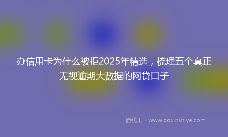办信用卡为什么被拒2025年精选，梳理五个真正无视逾期大数据的网贷口子