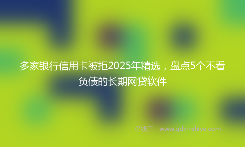 多家银行信用卡被拒2025年精选，盘点5个不看负债的长期网贷软件