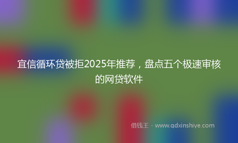 宜信循环贷被拒2025年推荐，盘点五个极速审核的网贷软件