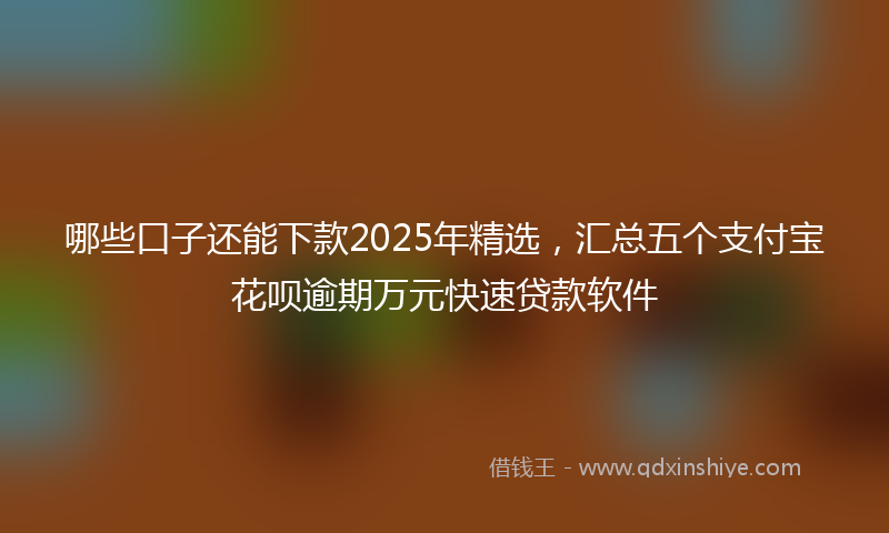 哪些口子还能下款2025年精选，汇总五个支付宝花呗逾期万元快速贷款软件