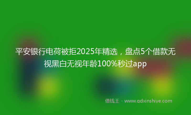 平安银行电荷被拒2025年精选，盘点5个借款无视黑白无视年龄100%秒过app