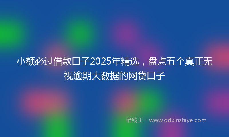 小额必过借款口子2025年精选，盘点五个真正无视逾期大数据的网贷口子