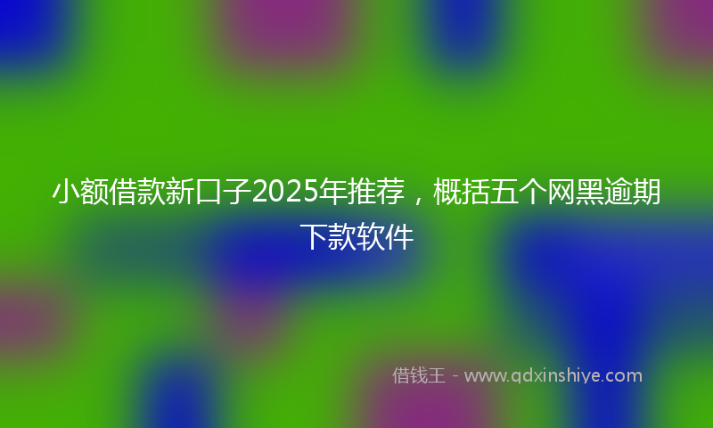 小额借款新口子2025年推荐，概括五个网黑逾期下款软件