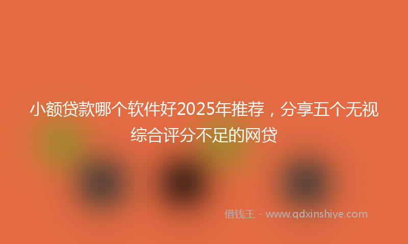 小额贷款哪个软件好2025年推荐，分享五个无视综合评分不足的网贷