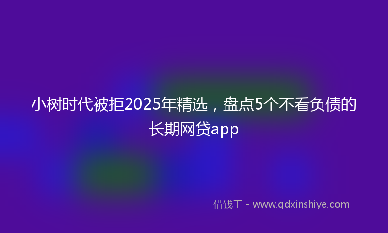 小树时代被拒2025年精选，盘点5个不看负债的长期网贷app