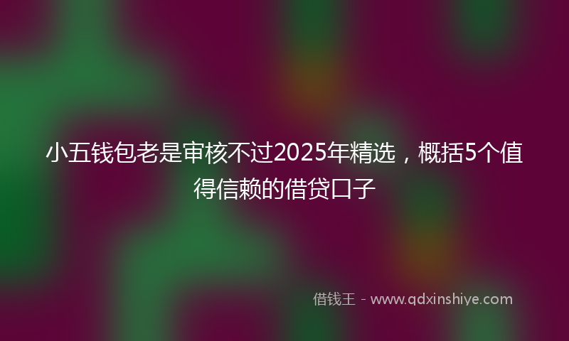 小五钱包老是审核不过2025年精选，概括5个值得信赖的借贷口子