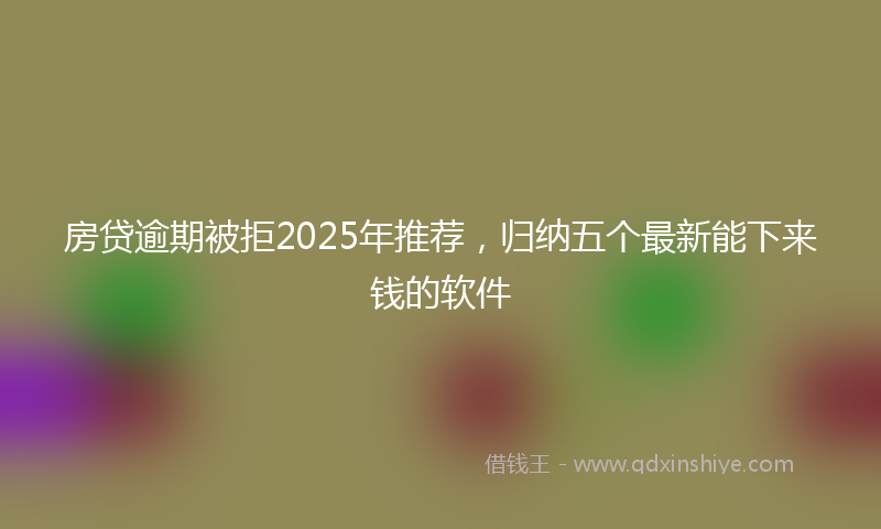 房贷逾期被拒2025年推荐，归纳五个最新能下来钱的软件