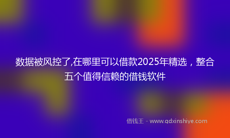 数据被风控了,在哪里可以借款2025年精选，整合五个值得信赖的借钱软件