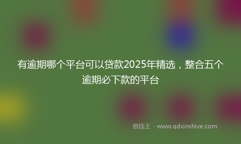 有逾期哪个平台可以贷款2025年精选，整合五个逾期必下款的平台