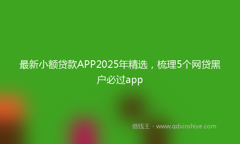 最新小额贷款APP2025年精选，梳理5个网贷黑户必过app