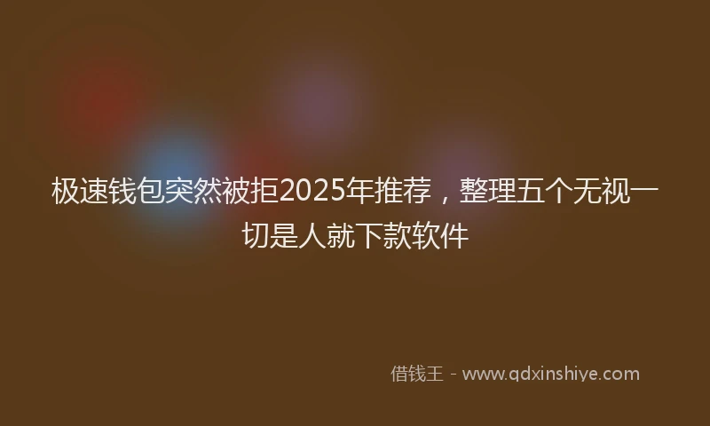 极速钱包突然被拒2025年推荐，整理五个无视一切是人就下款软件
