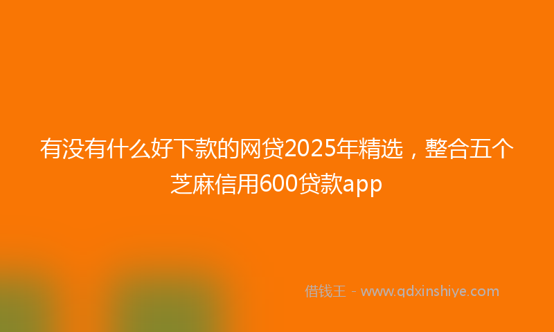 有没有什么好下款的网贷2025年精选，整合五个芝麻信用600贷款app