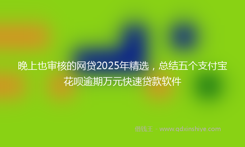晚上也审核的网贷2025年精选，总结五个支付宝花呗逾期万元快速贷款软件