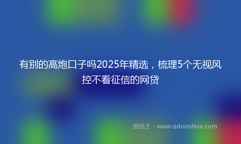 有别的高炮口子吗2025年精选，梳理5个无视风控不看征信的网贷