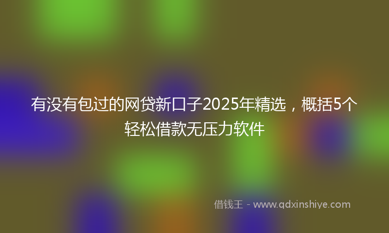 有没有包过的网贷新口子2025年精选，概括5个轻松借款无压力软件