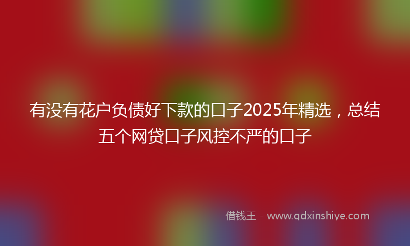 有没有花户负债好下款的口子2025年精选，总结五个网贷口子风控不严的口子