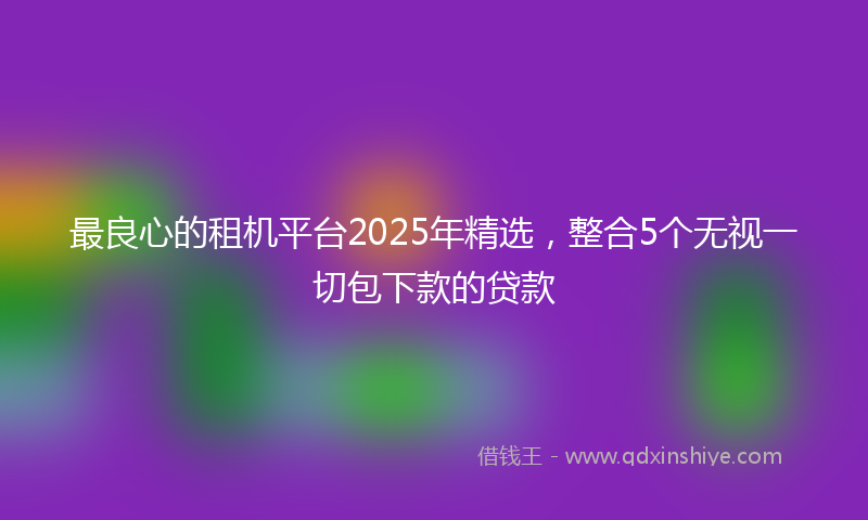 最良心的租机平台2025年精选，整合5个无视一切包下款的贷款