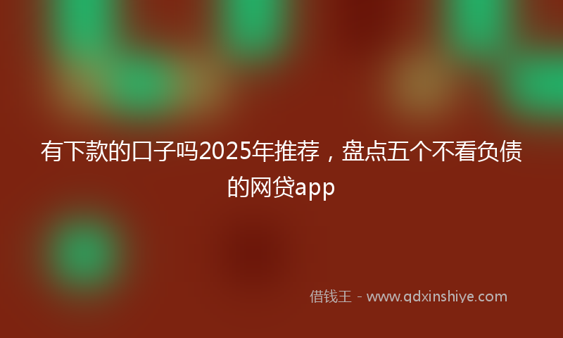 有下款的口子吗2025年推荐，盘点五个不看负债的网贷app