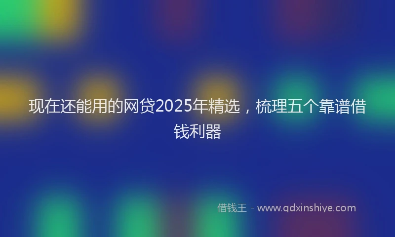 现在还能用的网贷2025年精选，梳理五个靠谱借钱利器